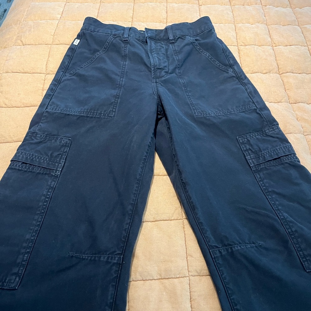 Citizens Of Humanity Marcelle Cargo Pants in True Navy. - Picture 7 of 9